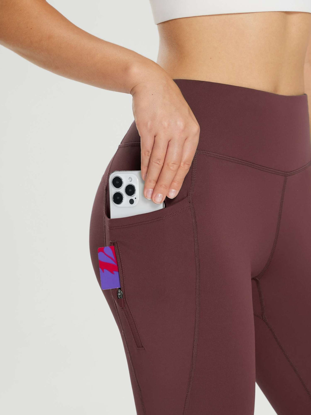 25" Fleece-Lined Cycling Leggings