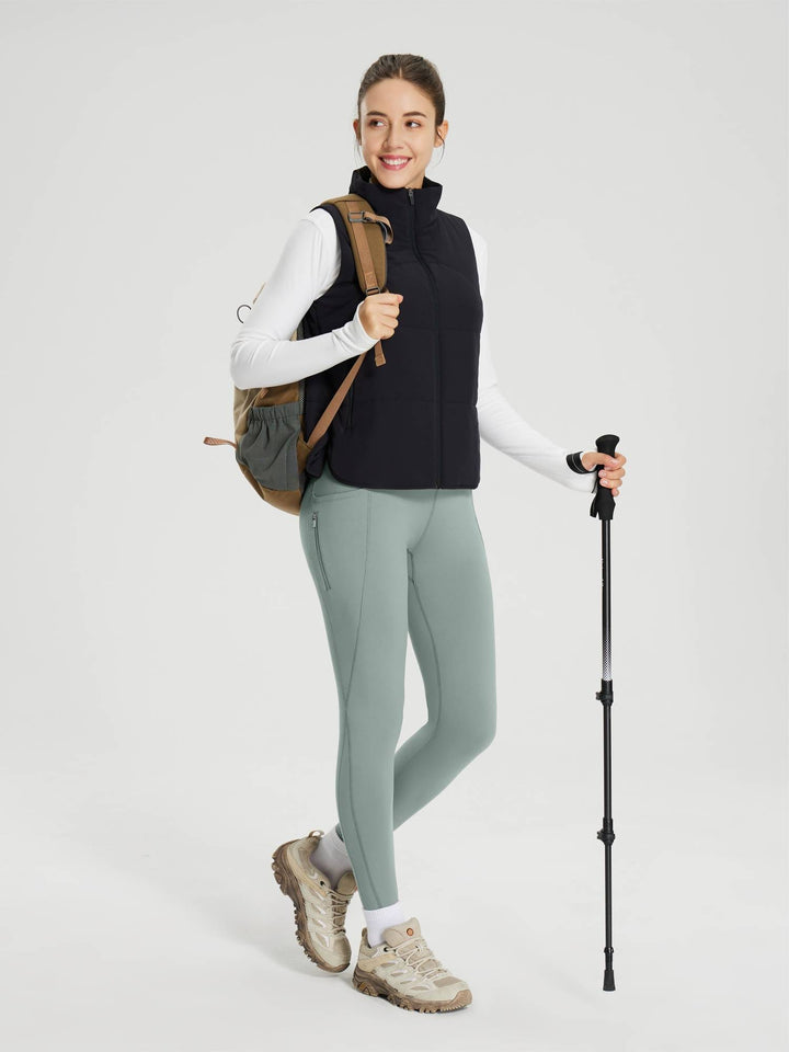 25" Fleece-Lined Cycling Leggings