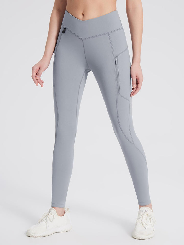 Fleece-Lined Multi-Pocket Hiking Leggings