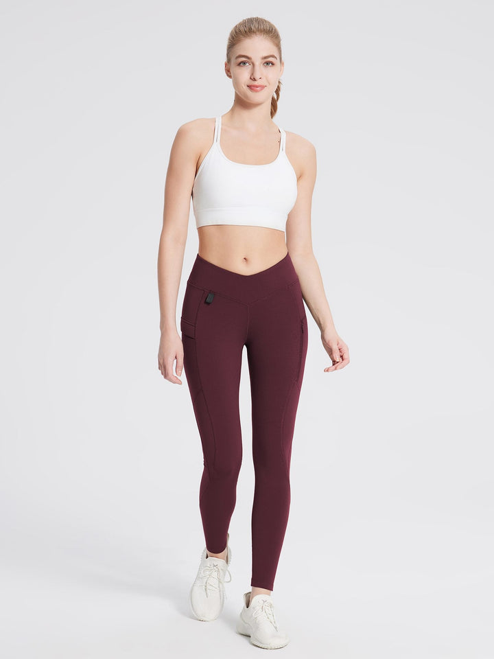 Fleece-Lined Multi-Pocket Hiking Leggings