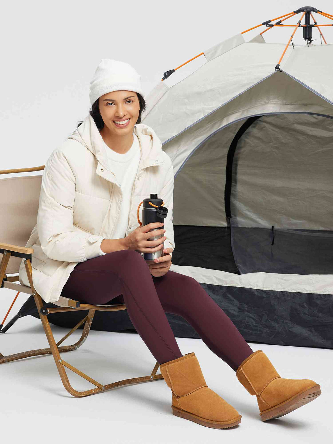 Outdoor Thickened Thermal Knit Leggings