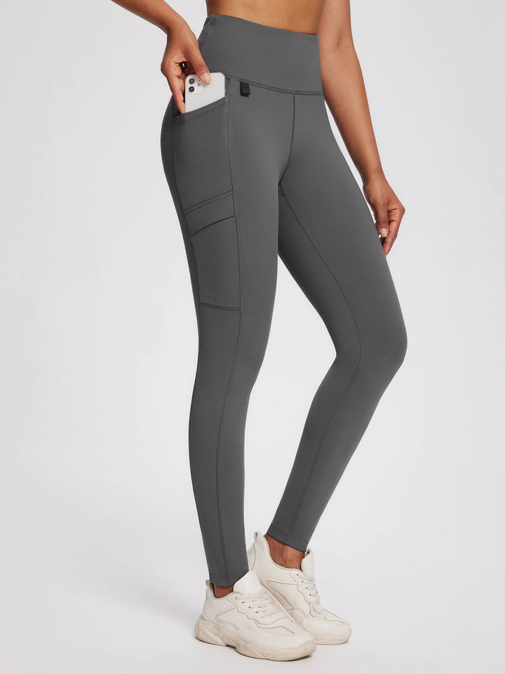 25" Knit Fleece Pocket Leggings