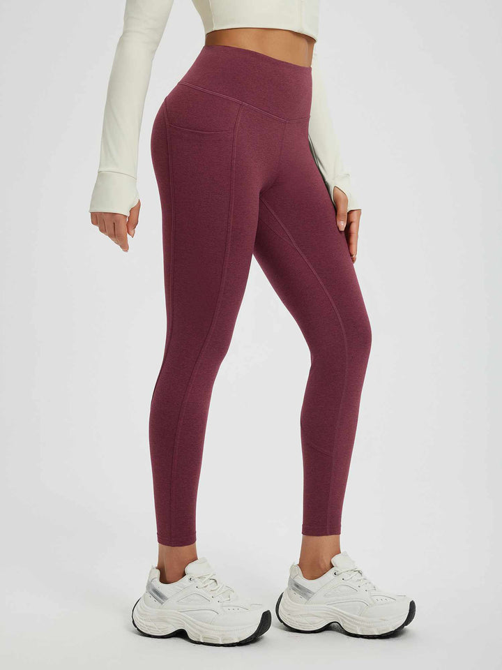 Women’s Yoga Floral Fleece High-Waisted Leggings