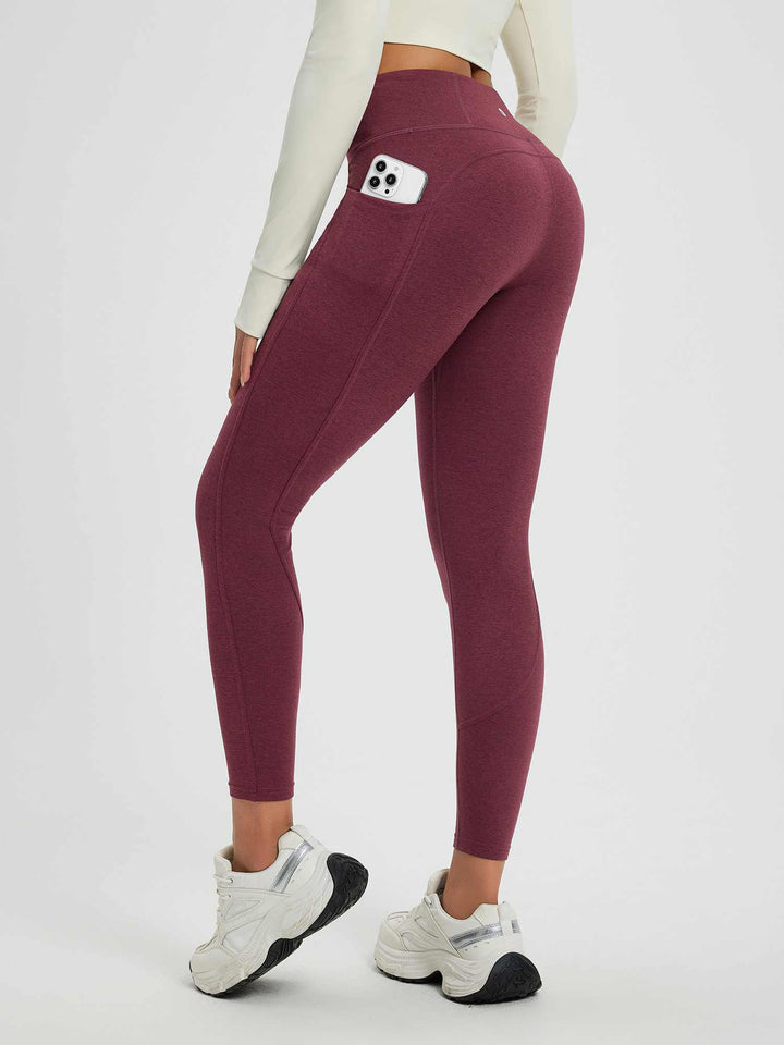 Women’s Yoga Floral Fleece High-Waisted Leggings