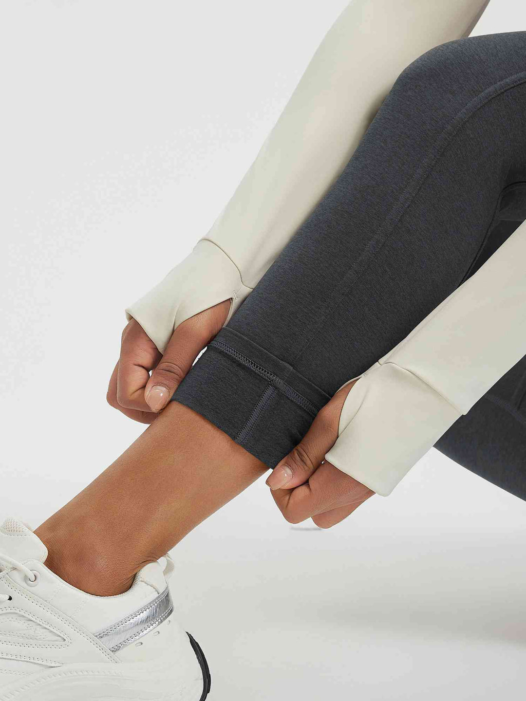 Women’s Yoga Floral Fleece High-Waisted Leggings