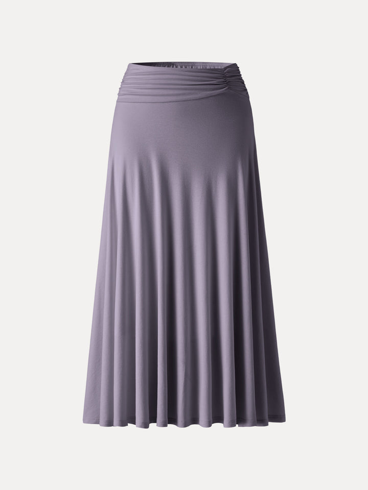 European Linen Flowy Vacay Maxi Skirt