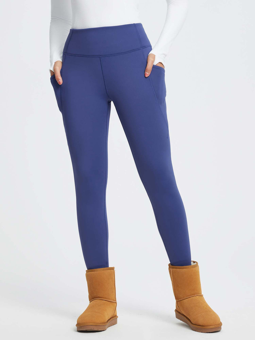 27" Thermal Fleece High-Waist Yoga Leggings