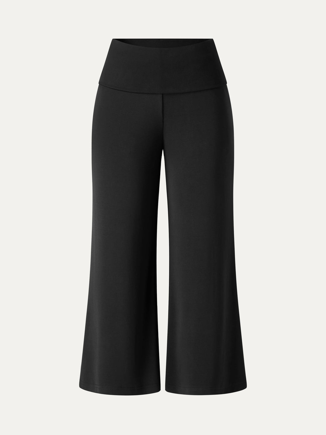 Sandwashed Modal Fold-Down Waist Flared Leg Pants
