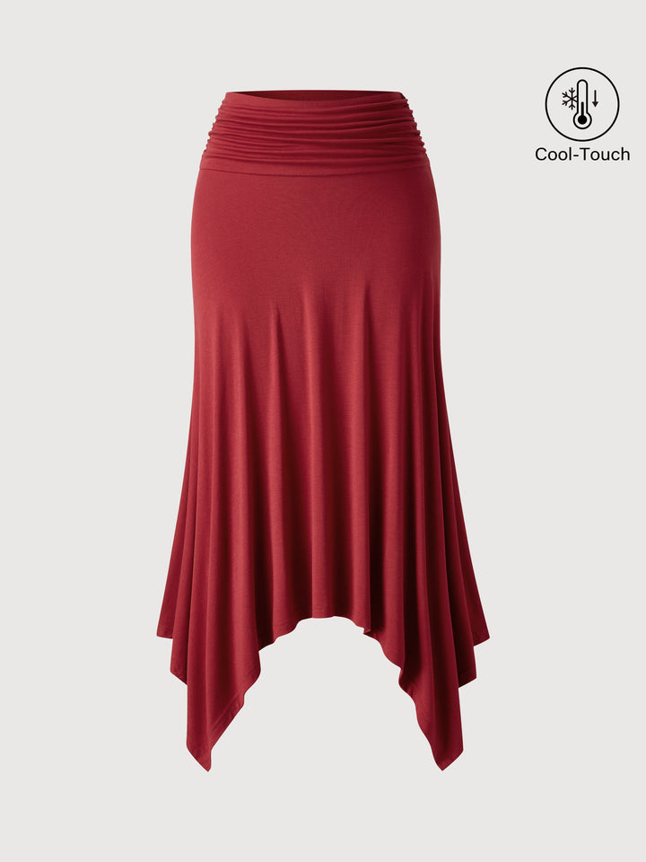 CoolTouch Handkerchief Hem Ankled Skirt