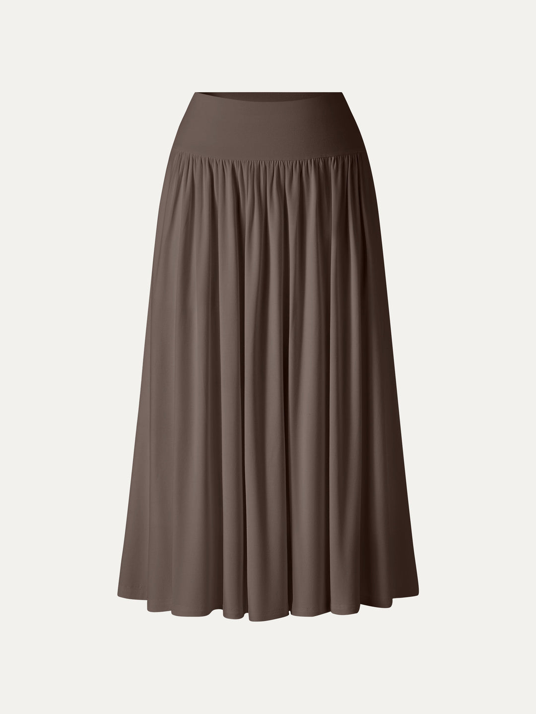 SkinKiss Mid Rise Gathered Midi Skirt with Pockets