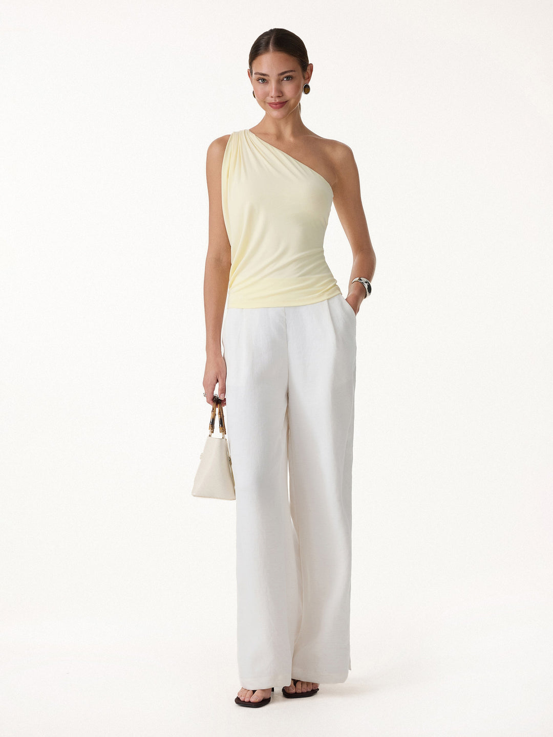 One Shoulder Cropped Bra Top
