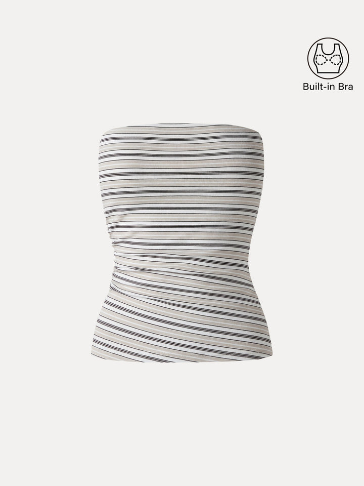 Striped Bra Tube Top