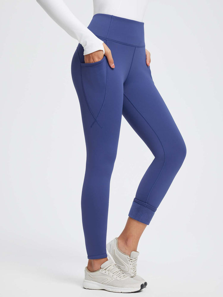 27" Thermal Fleece High-Waist Yoga Leggings