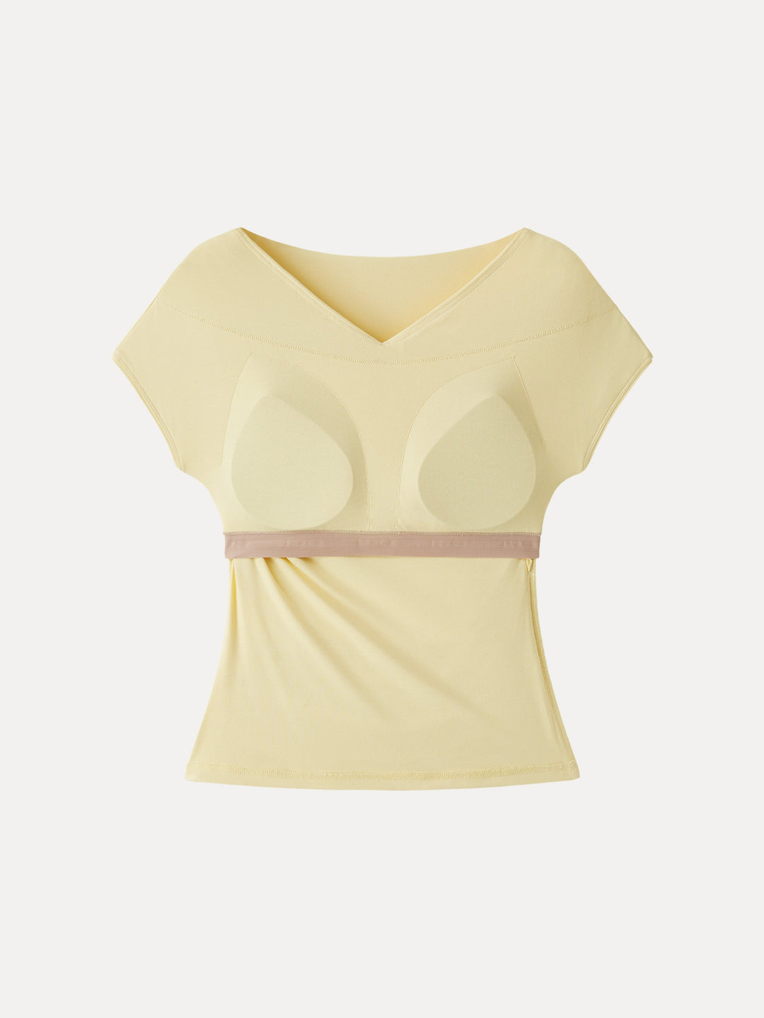 SkinKiss Surplice V-Neck Ruching Bra Top