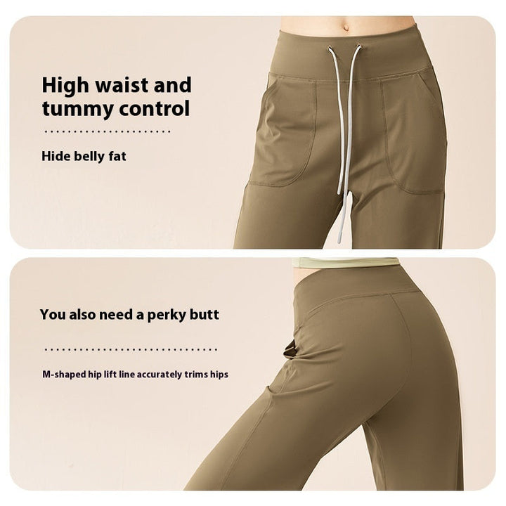Women's High-Waist Fitness & Leisure Pants - Loose Fit Leggings