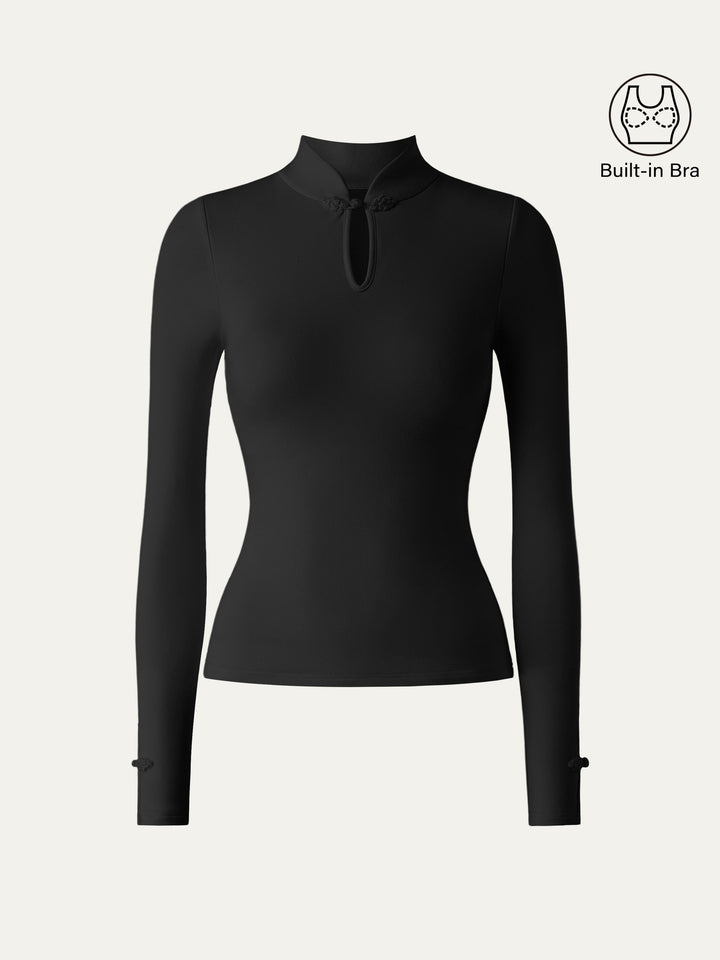 Mandarin Collar Frog Button Bra Top Limited Edition