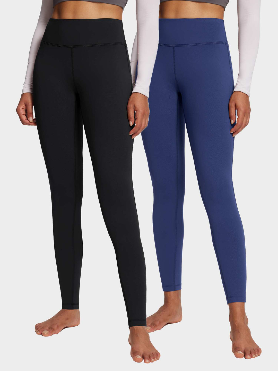 Thermal Warm Yoga Fleece Lined Leggings (2-Pack)