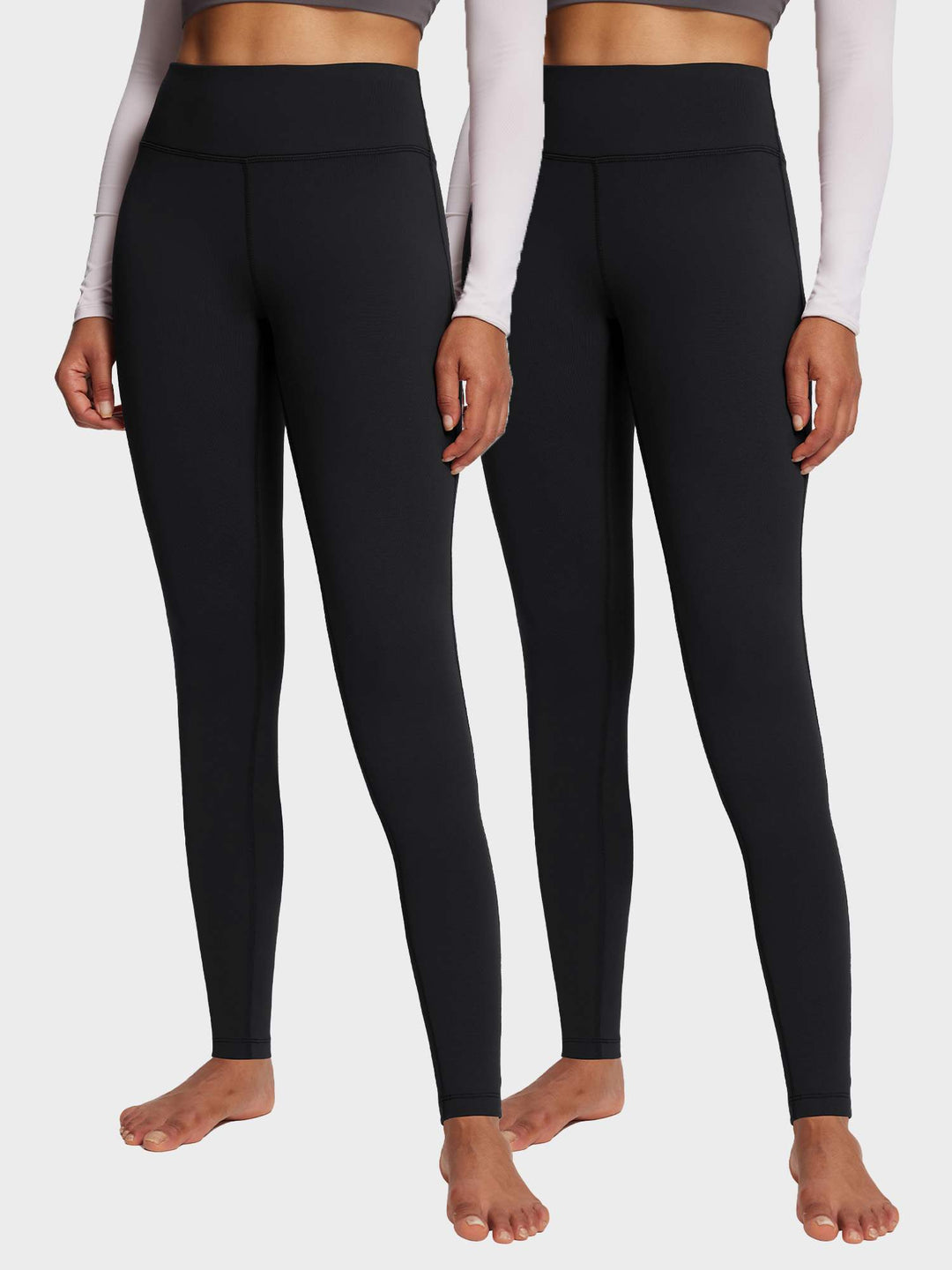 Thermal Warm Yoga Fleece Lined Leggings (2-Pack)
