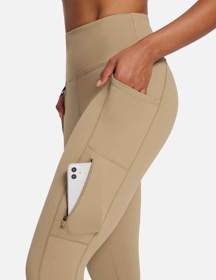 Laureate High-Rise Zipper Pockets Thermal Leggings
