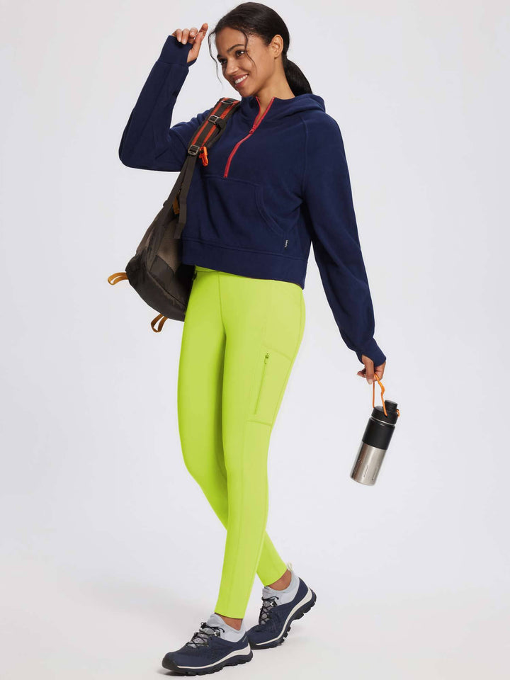 Laureate High-Rise Zipper Pockets Thermal Leggings