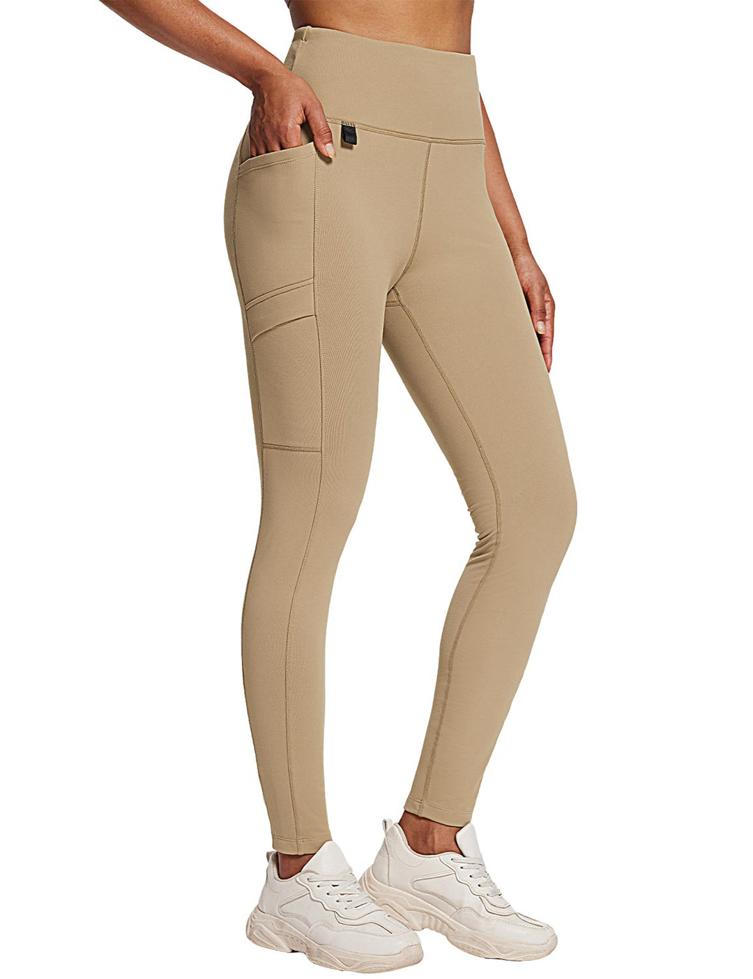 Laureate High-Rise Zipper Pockets Thermal Leggings