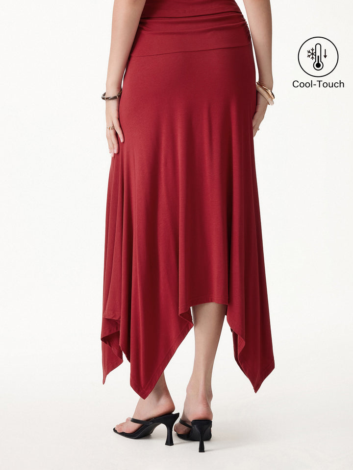 CoolTouch Handkerchief Hem Ankled Skirt