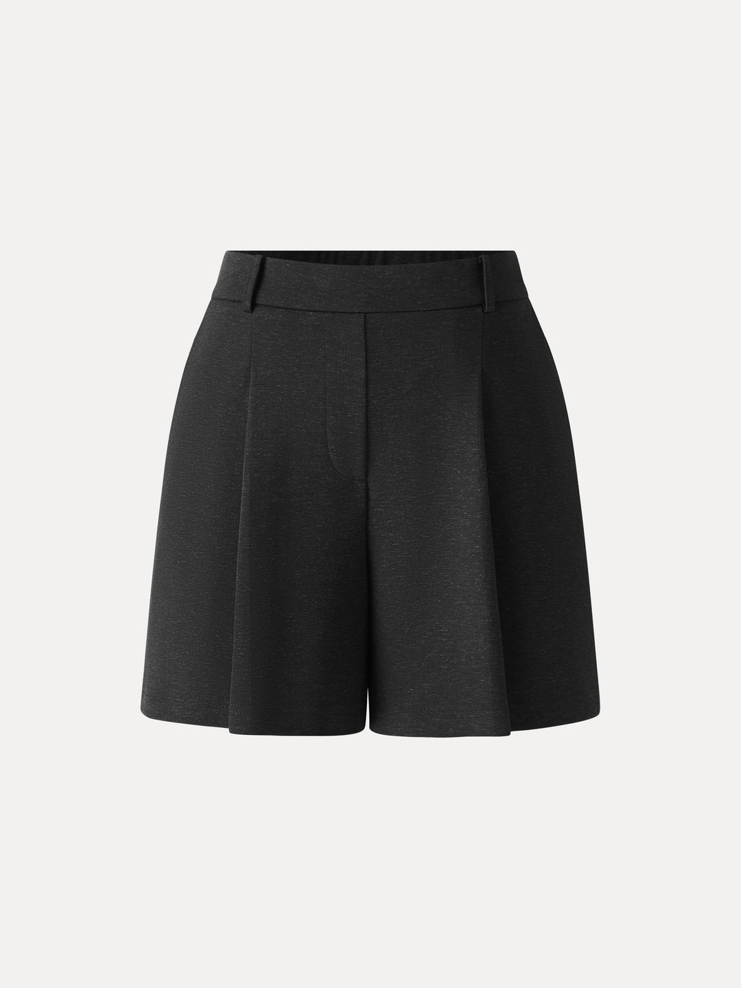 Cotton-Linen Blend Tailored Shorts