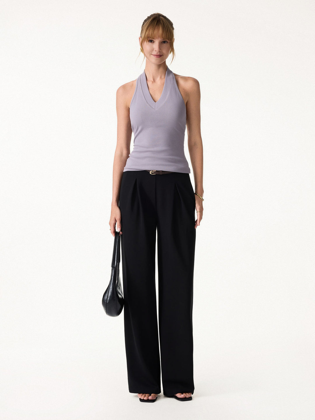 Plantive Halter Neck Open Back Bra Tank