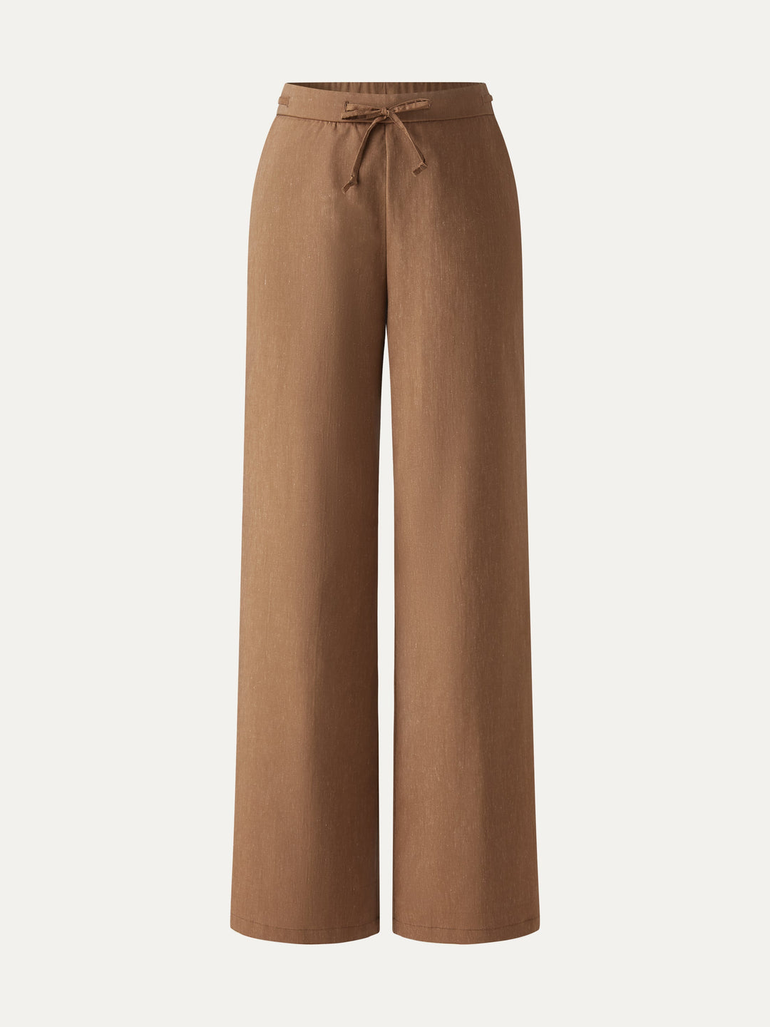 Linen Drawstring Wide Leg Pant with Pockets