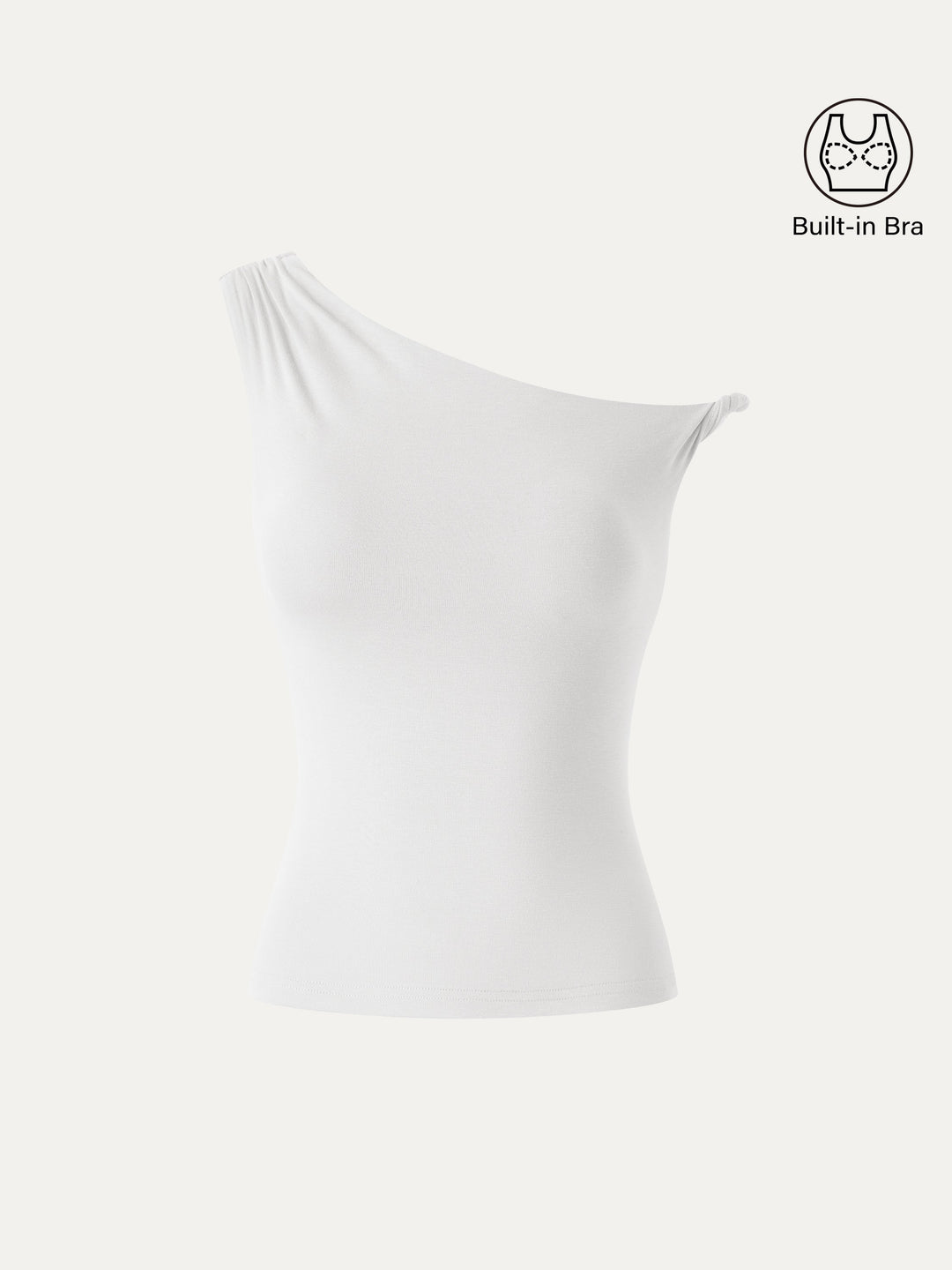 CoolTouch Asymmetrical Shoulder Bra Top