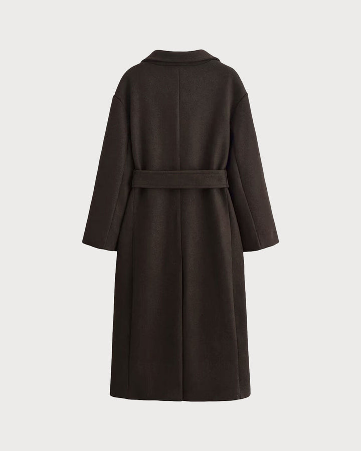 Coffee Belted Pocket Trench Coat