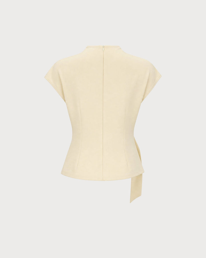 Apricot Turtle Drop Shoulder Tie Tee