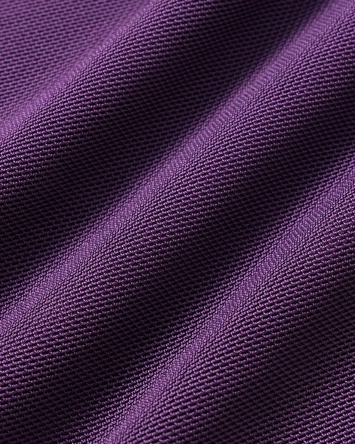Purple Elastic Waist Straight Skirt