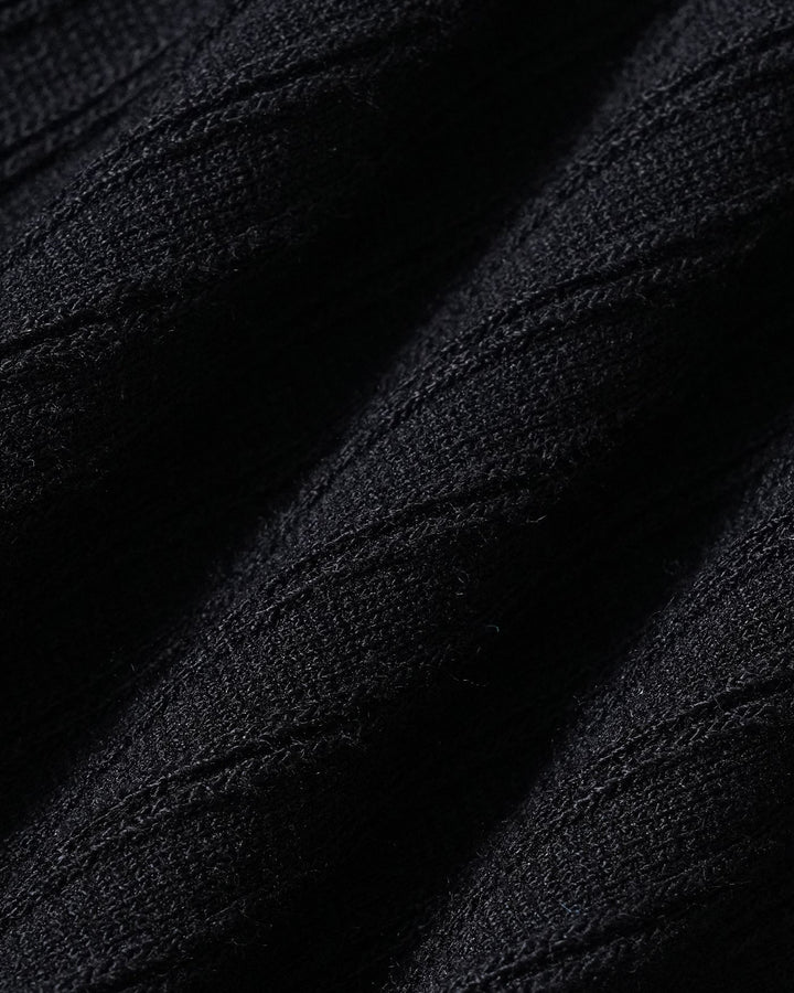 Black Solid V Neck Lace Splicing Tee