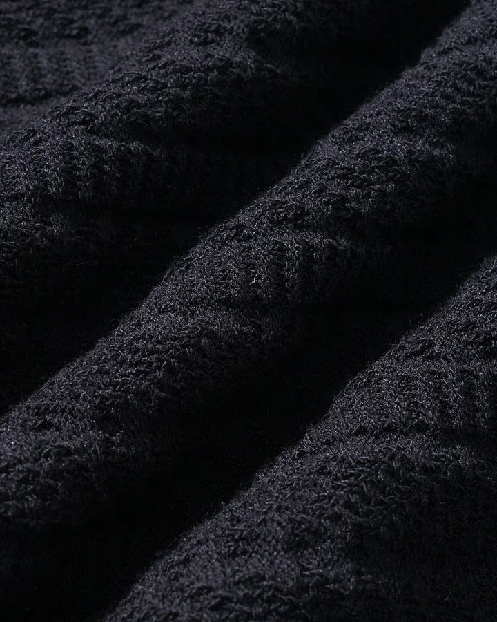 Black V Neck Mermaid Sweater Maxi Dress