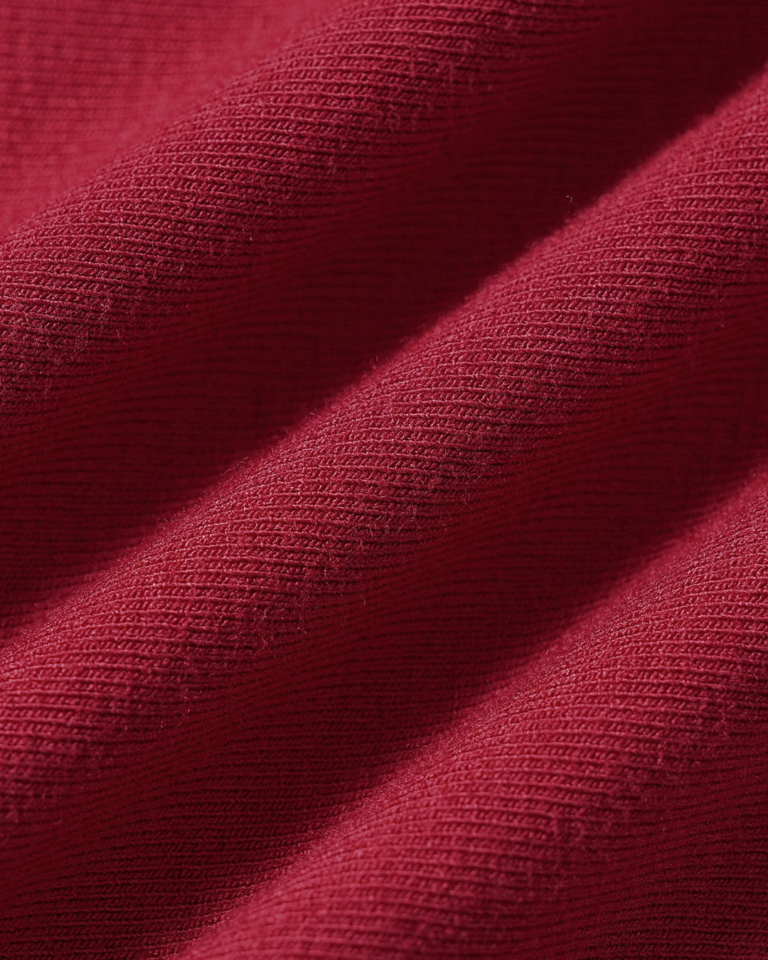 Red Solid Boat Neck Knit Tee