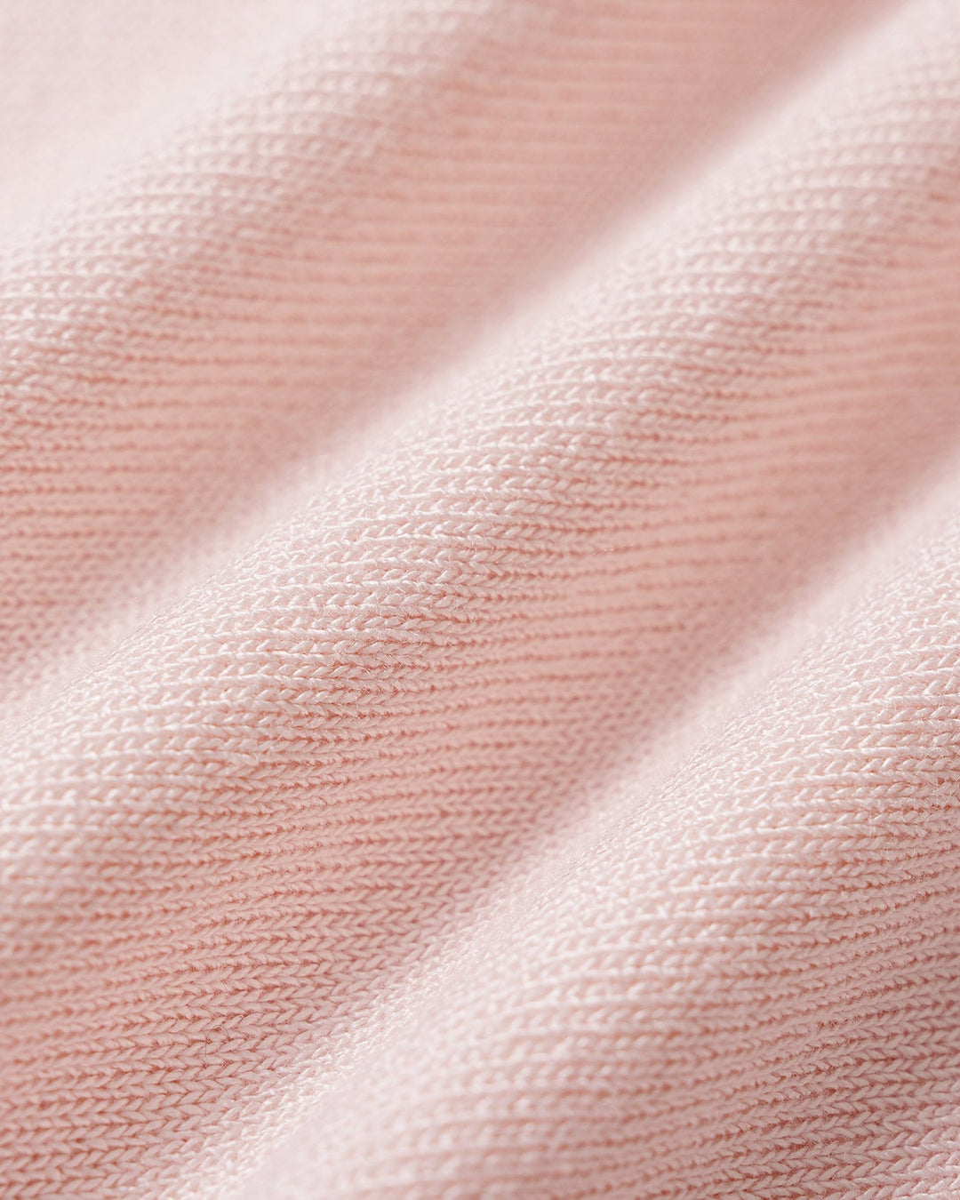 Pink U Neck Textured Knit Sweater