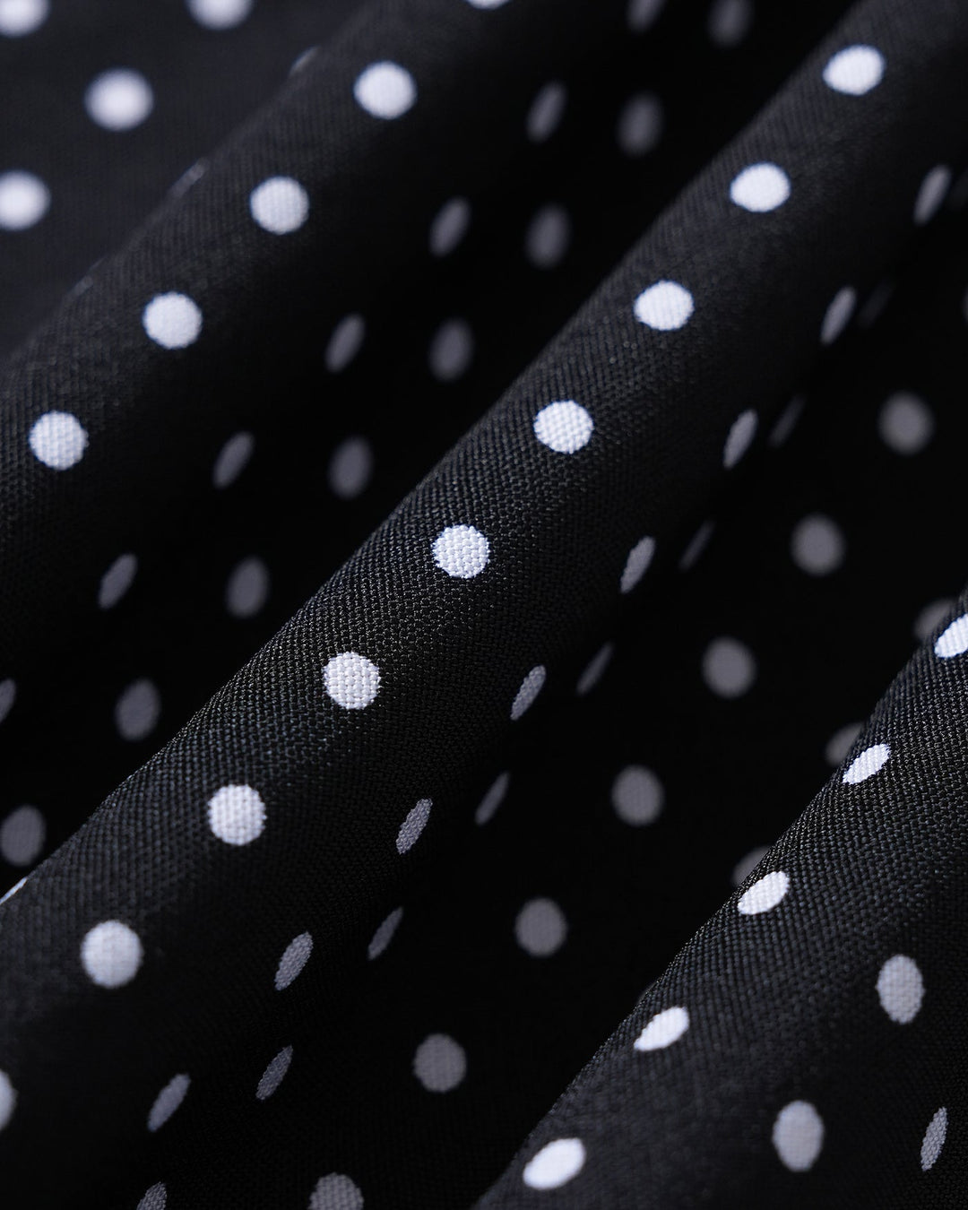Black Halter Tie Polka Dot Maxi Dress