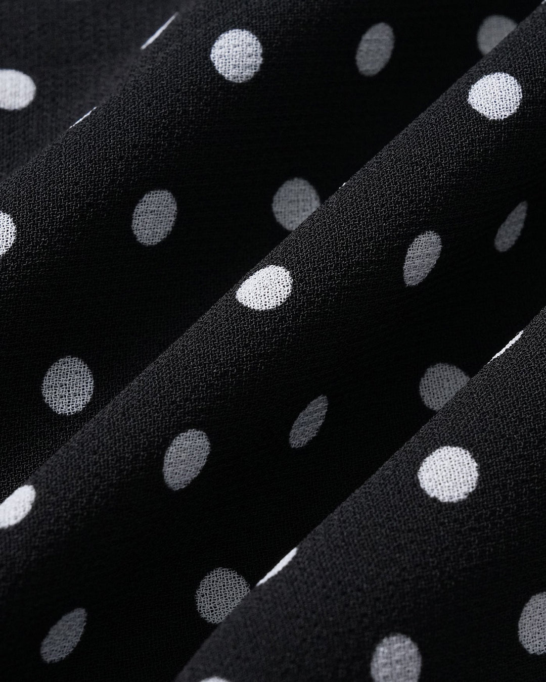 Black Polka Dot Halter Midi Dress