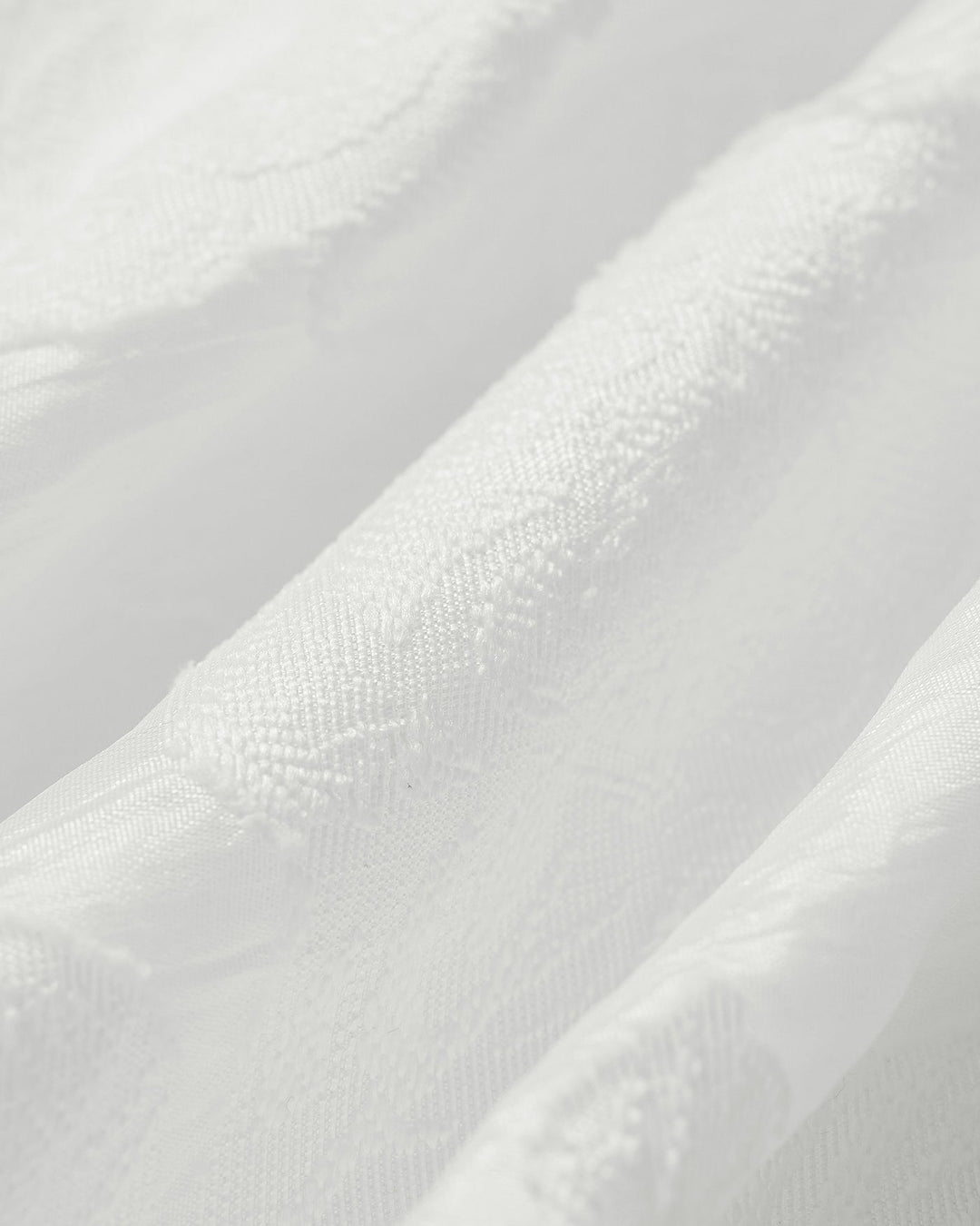 White Square Neck Jacquard Slip Midi Dress