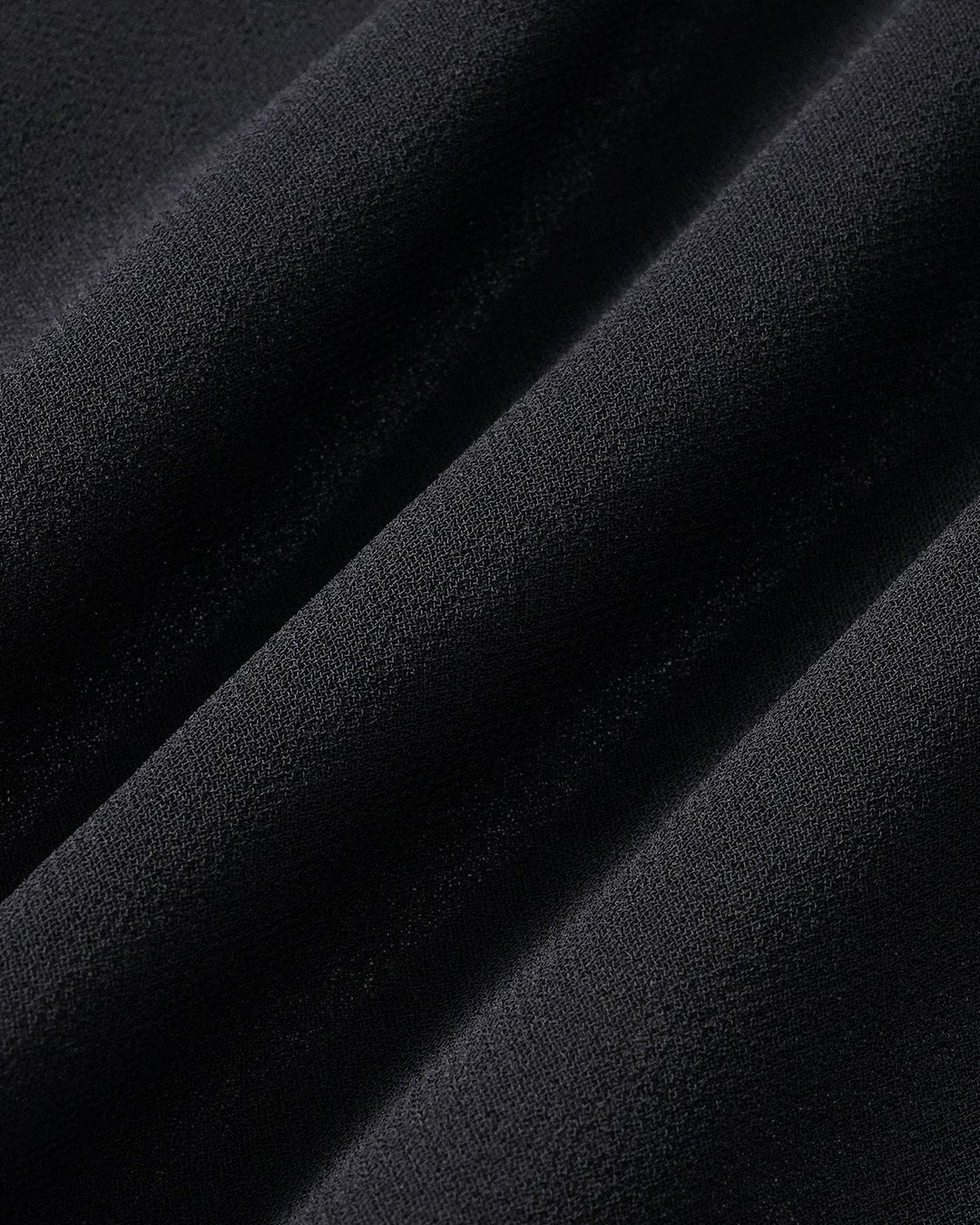 Black V Neck Puffed Sleeve Midi Dress