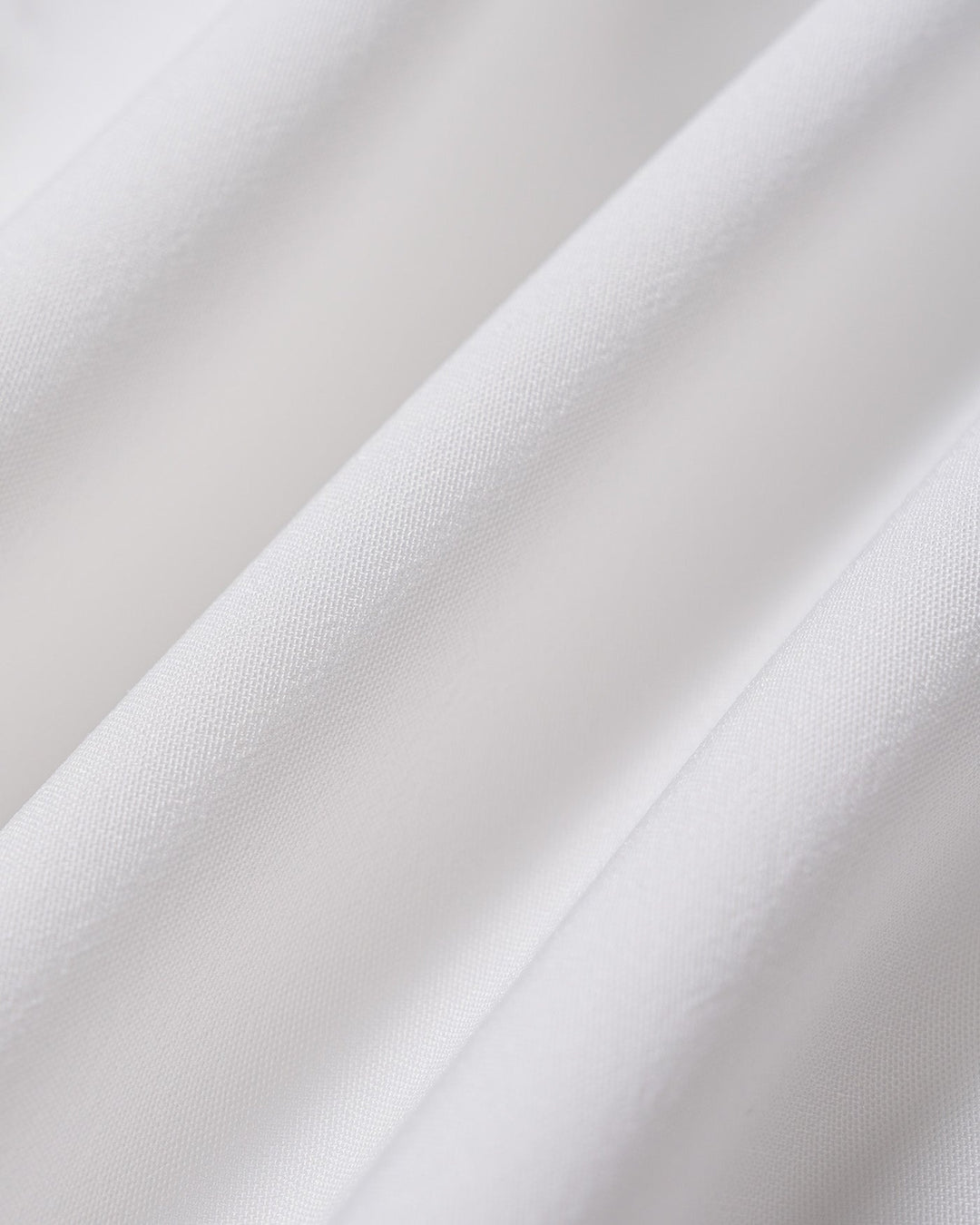 White Solid Collar Splicing Button Shirt