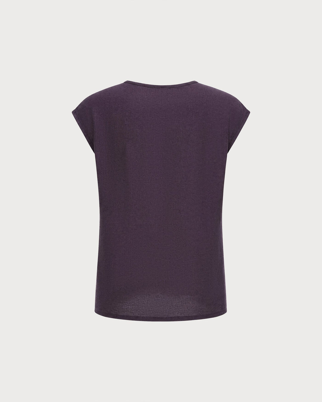 Purple Round Neck Drop Shoulder Tee