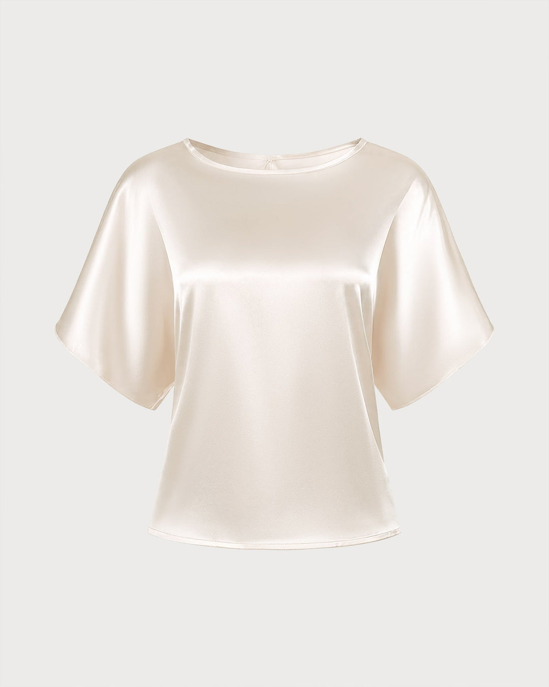 Apricot Boat Neck Drop Shoulder Tie Tee